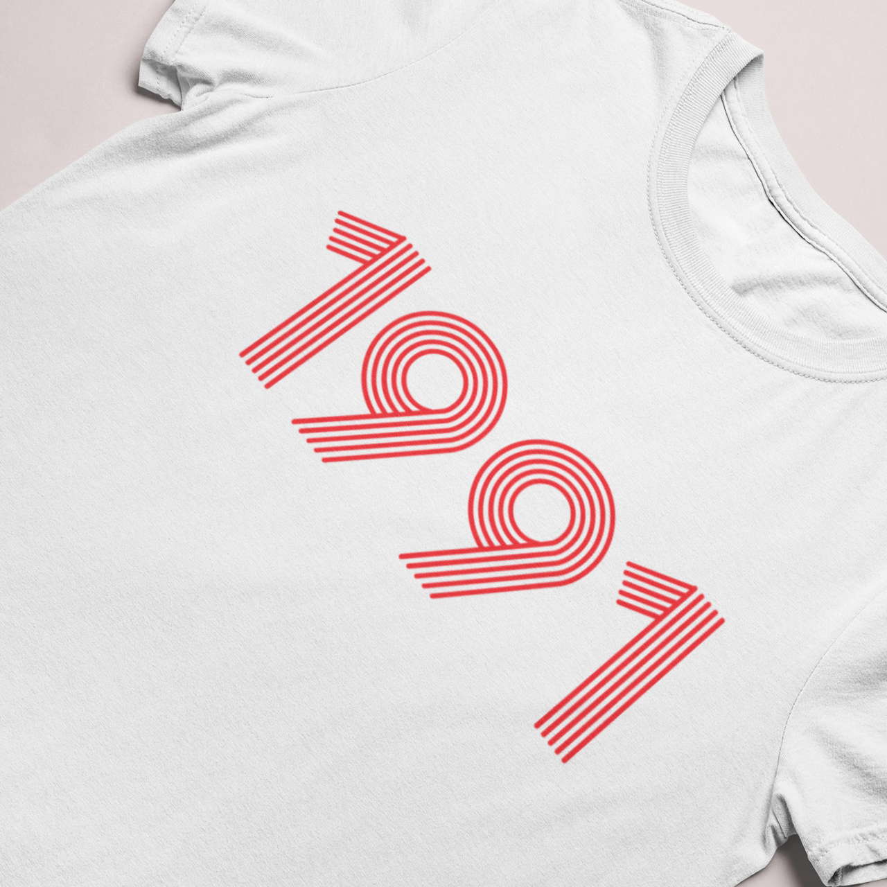 1991 Retro Red Tee - TalkPeng