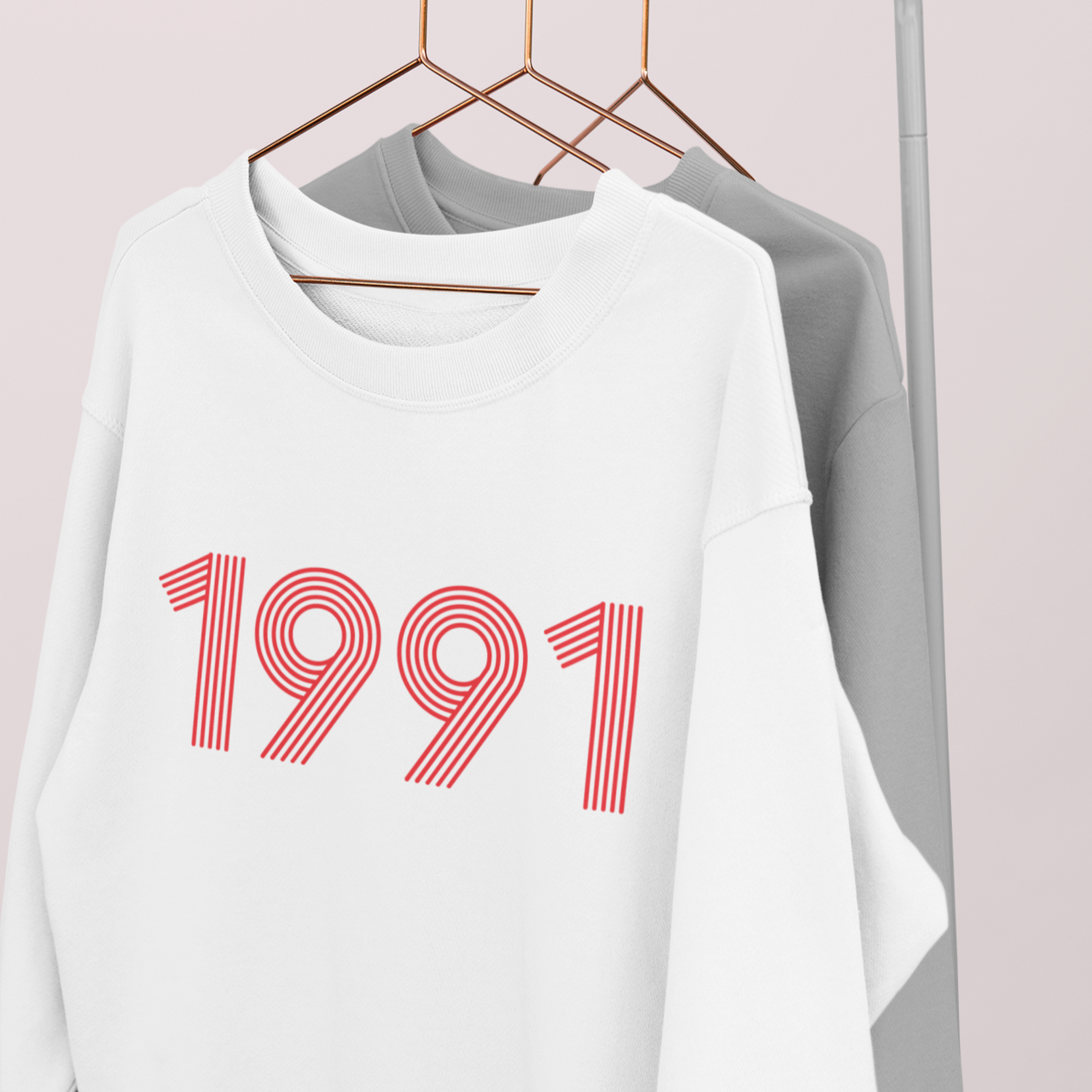 1991 Retro Red Unisex Sweater - TalkPeng