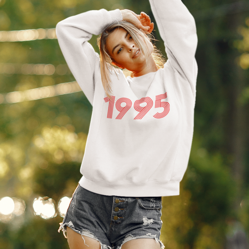 1995 Retro Red Sweater - TalkPeng