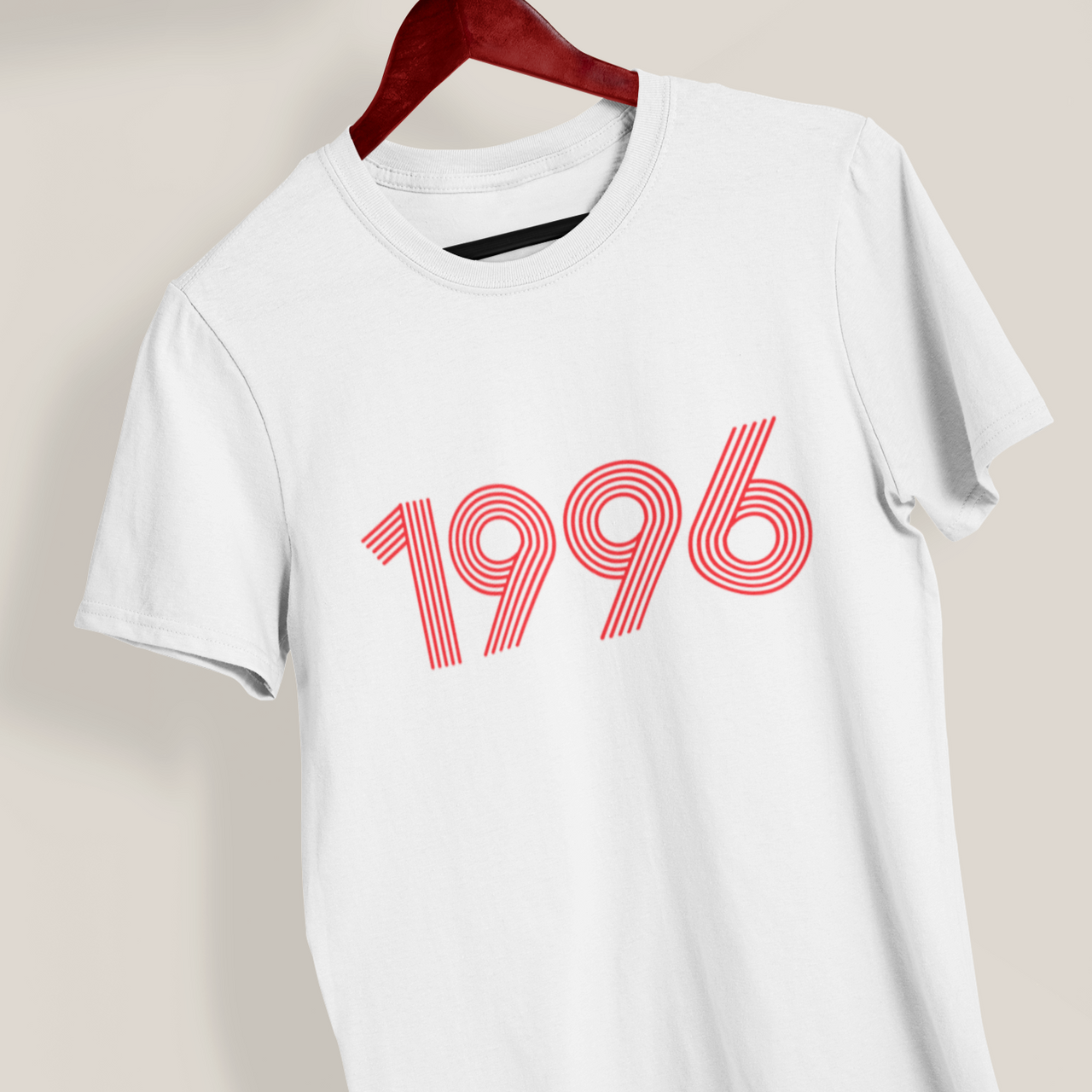 1996 Retro Red Softstyle Tee - TalkPeng