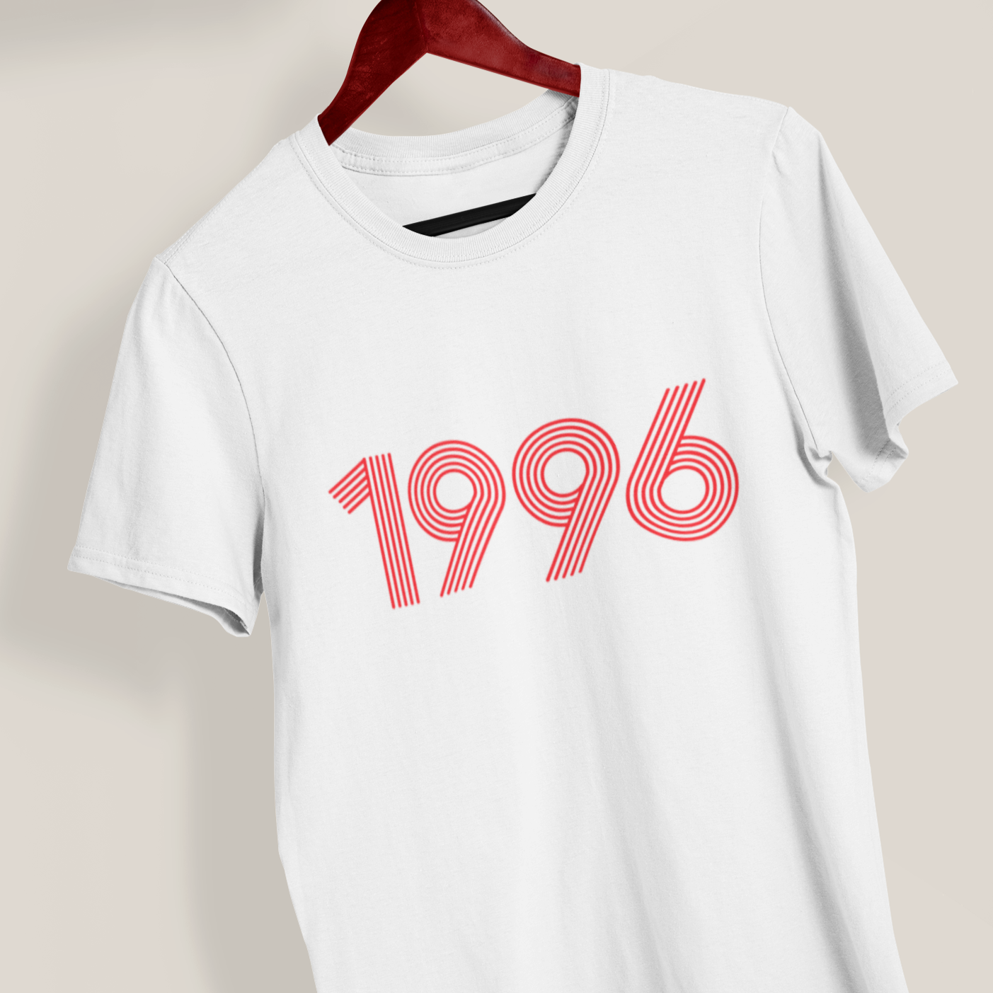 1996 Retro Red Softstyle Tee - TalkPeng