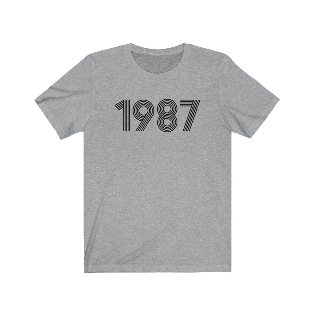 1987 Retro Black Tee - TalkPeng