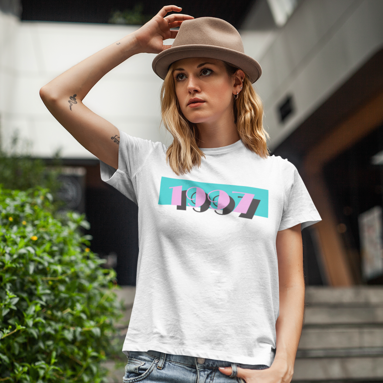 1997 Pink Skies Softstyle Tee - TalkPeng