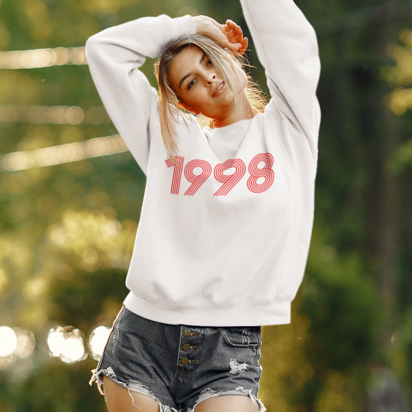 1998 Retro Red Sweater - TalkPeng