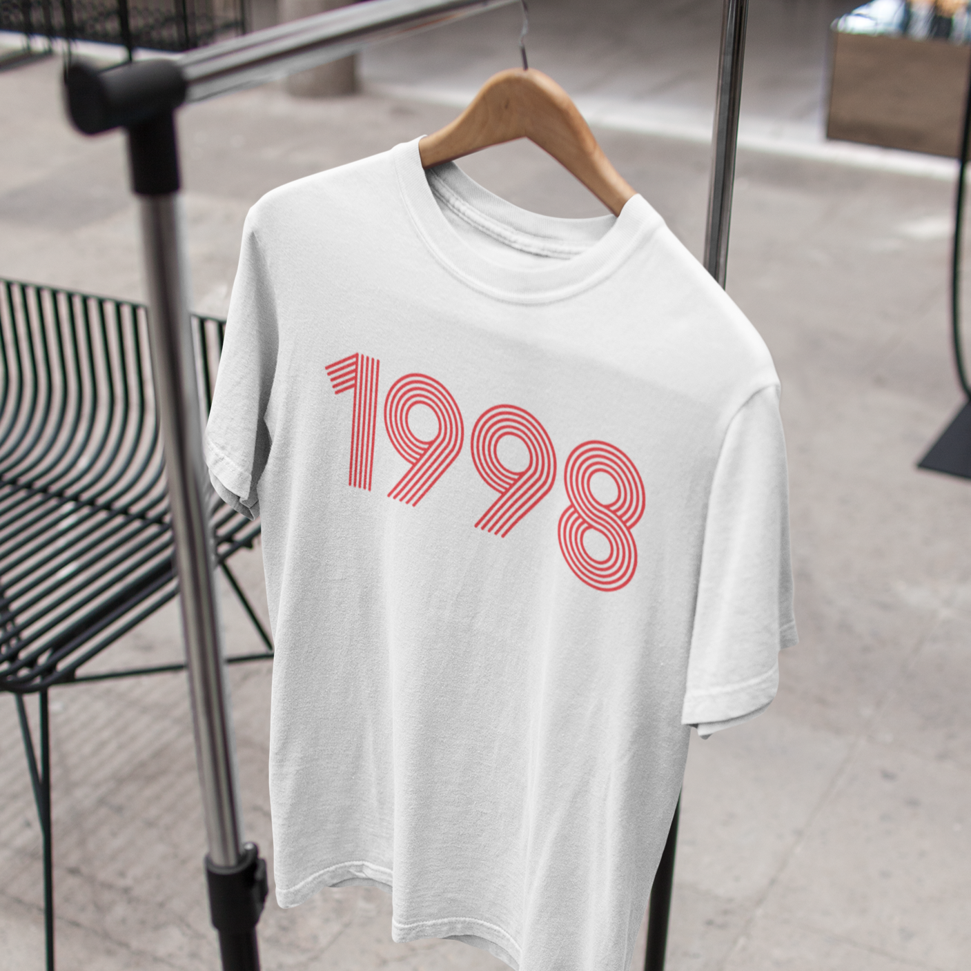 1998 Retro Red Softstyle Tee - TalkPeng