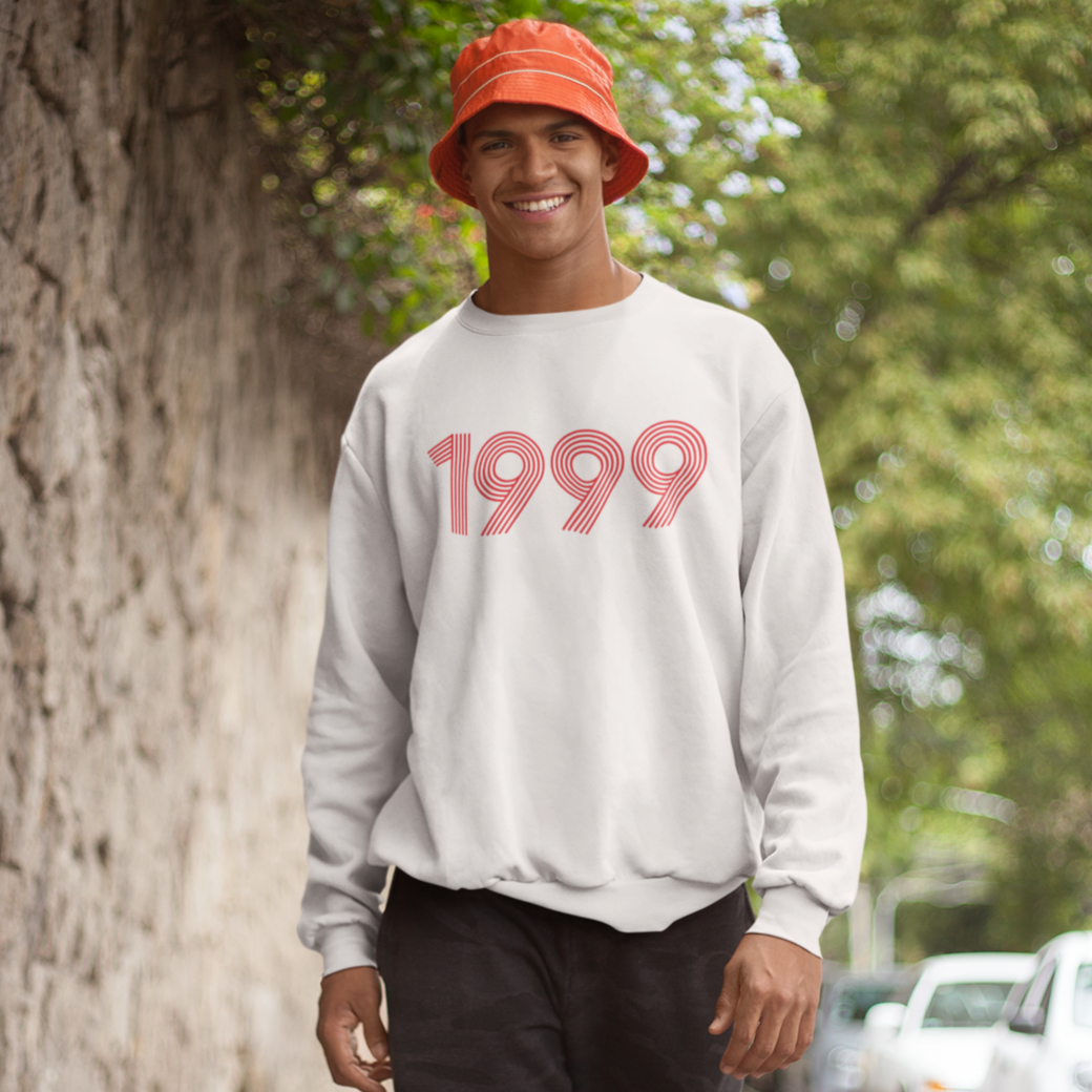 1999 Retro Red Sweater - TalkPeng