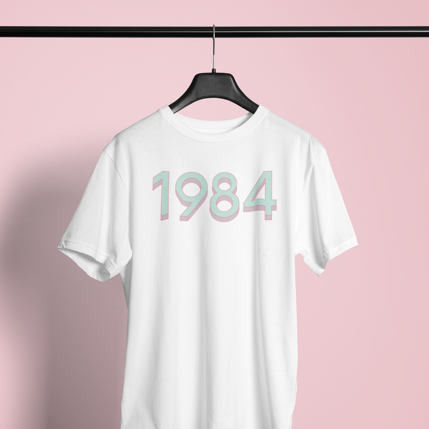 1984 'Mint/Pink' Tee - TalkPeng