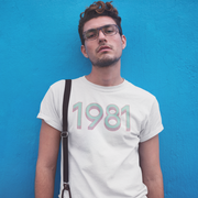 1981 'Mint/Pink' Tee - TalkPeng