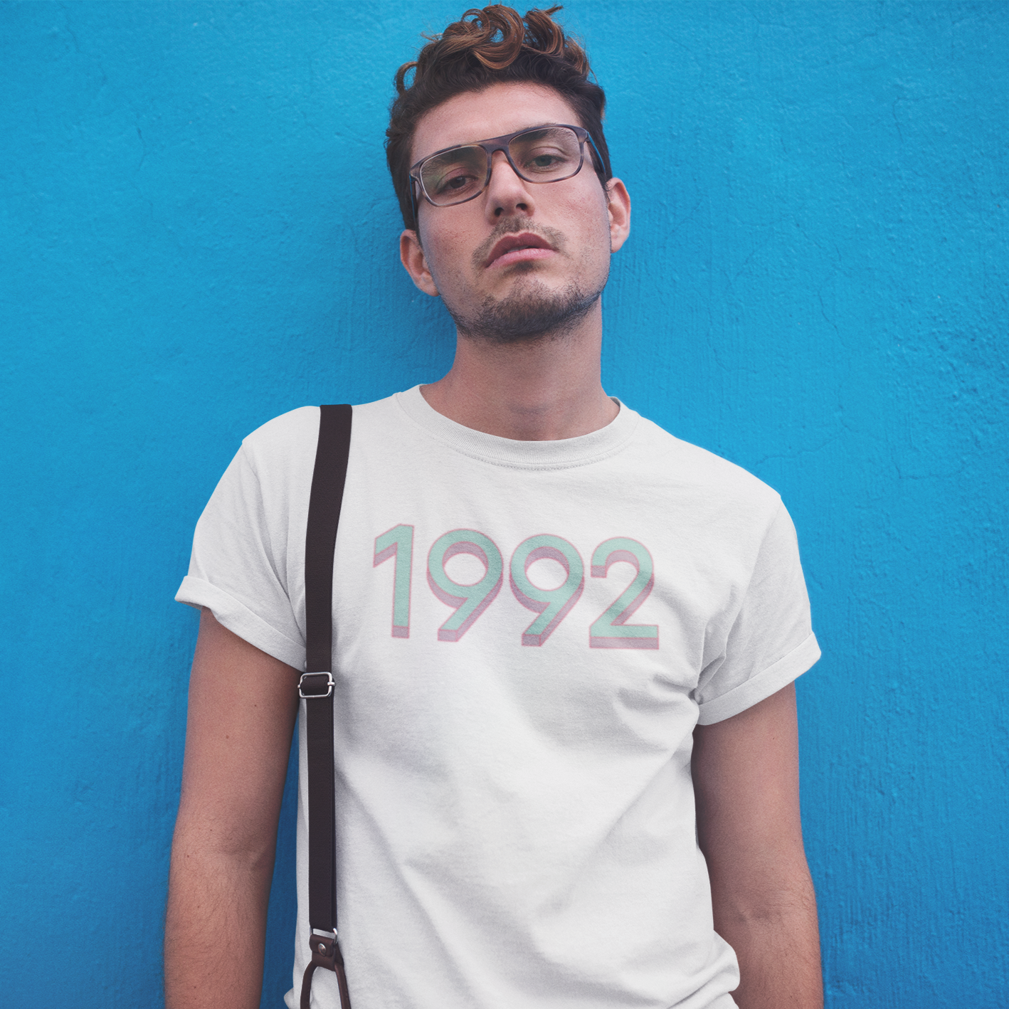 1992 'Mint/Pink' Tee - TalkPeng