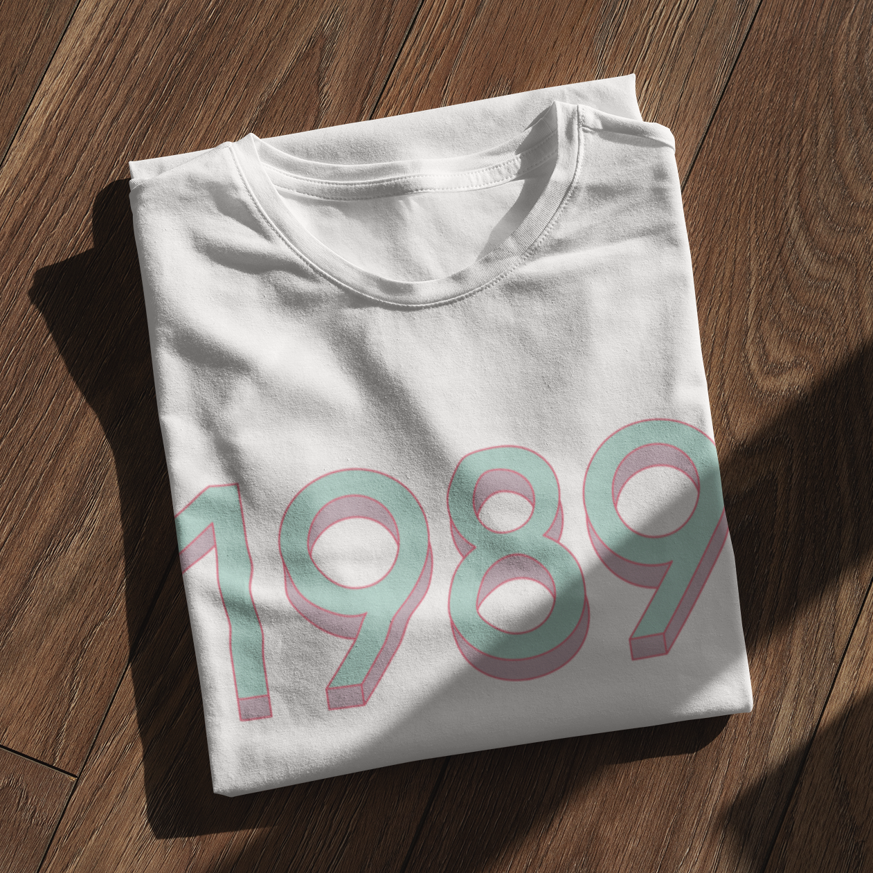 1989 'Mint/Pink' Tee - TalkPeng