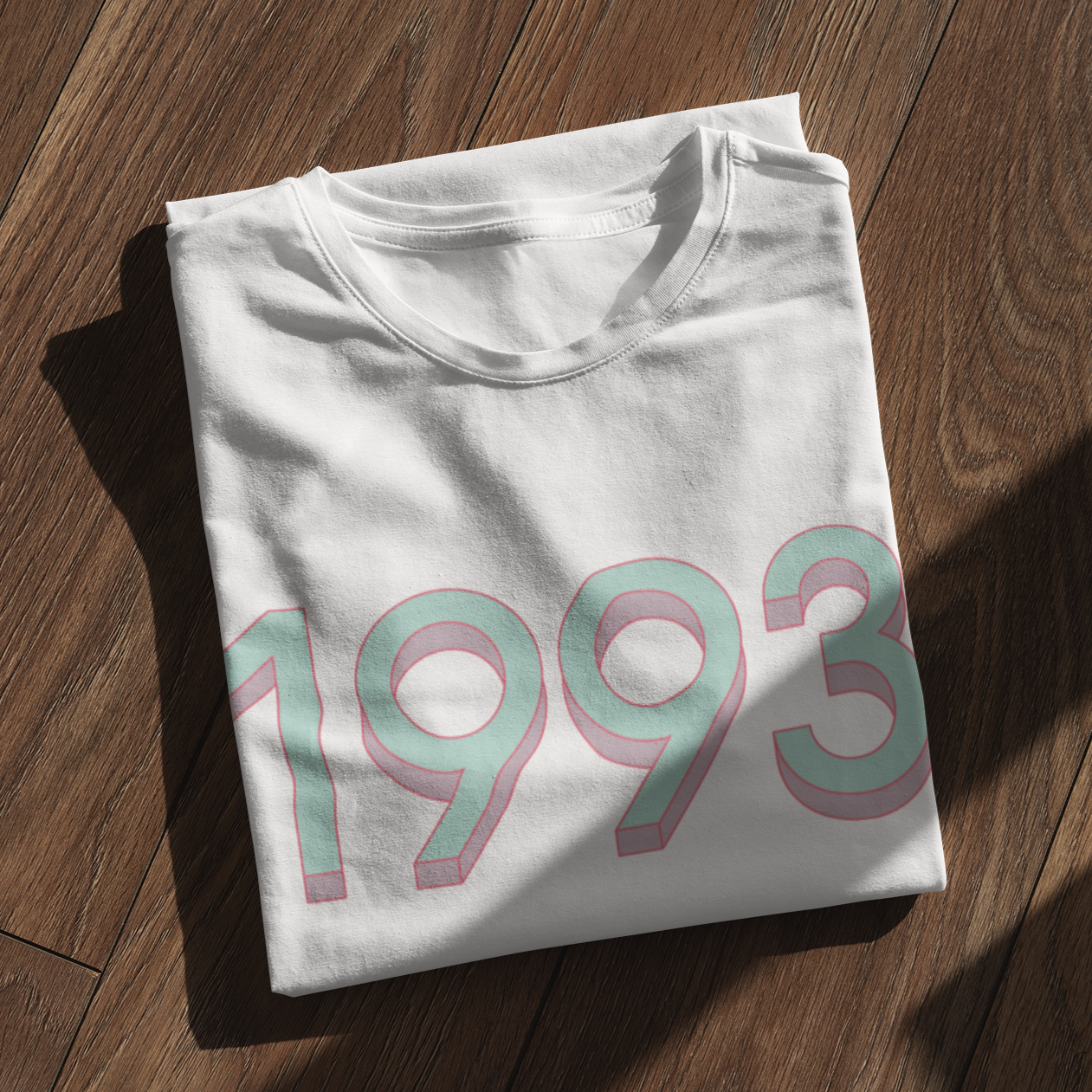 1993 'Mint/Pink' Tee - TalkPeng