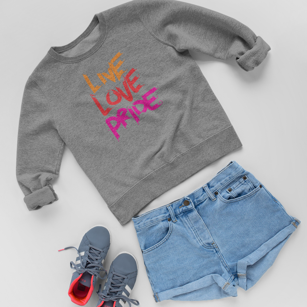 Live, Love, PRIDE Sweater - TalkPeng