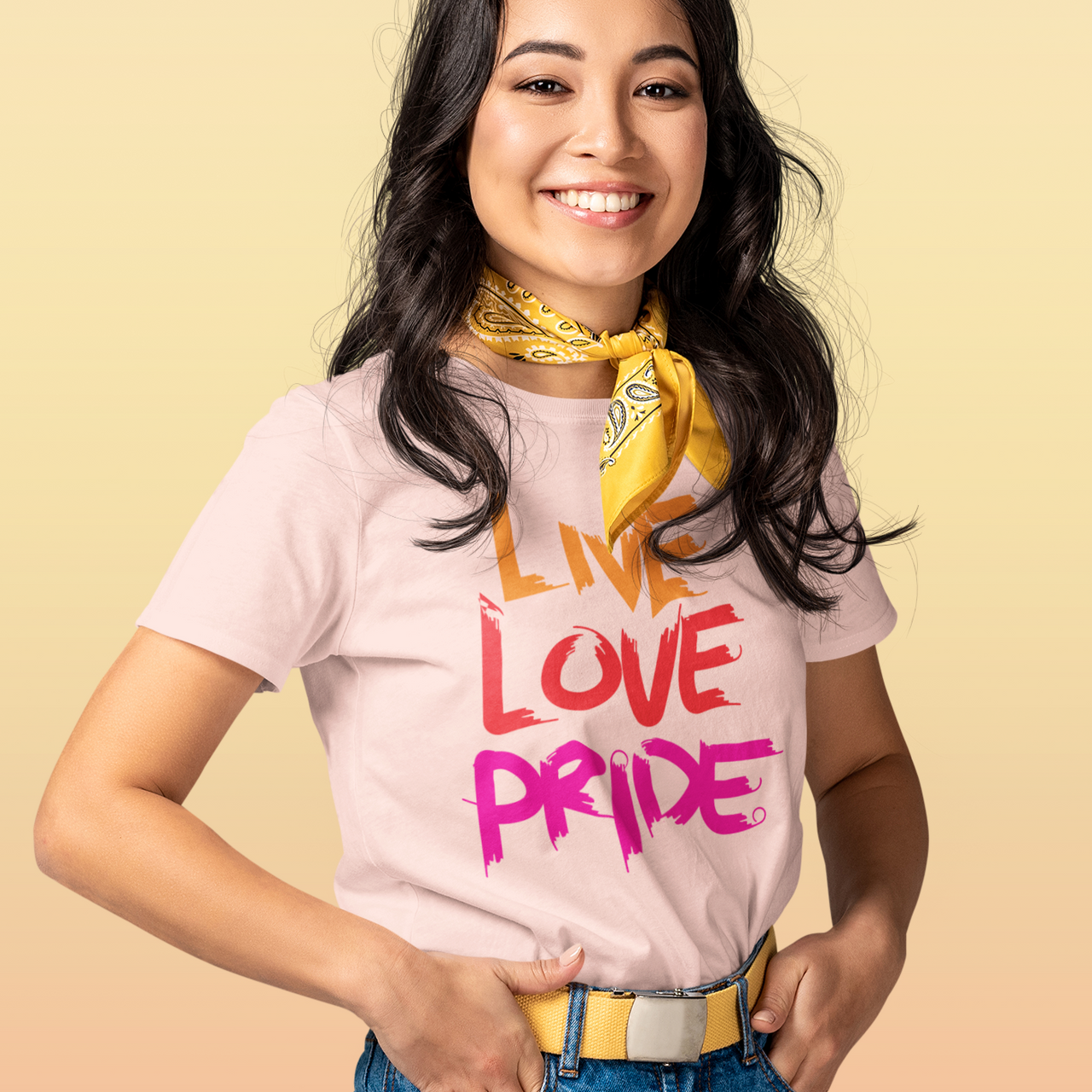 Live, Love, PRIDE Tee - TalkPeng