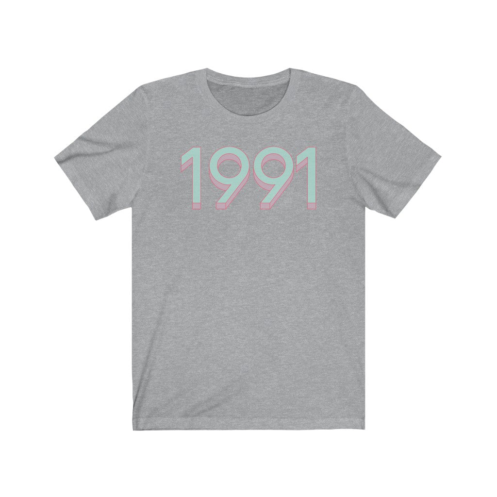 1991 'Mint/Pink' Tee - TalkPeng