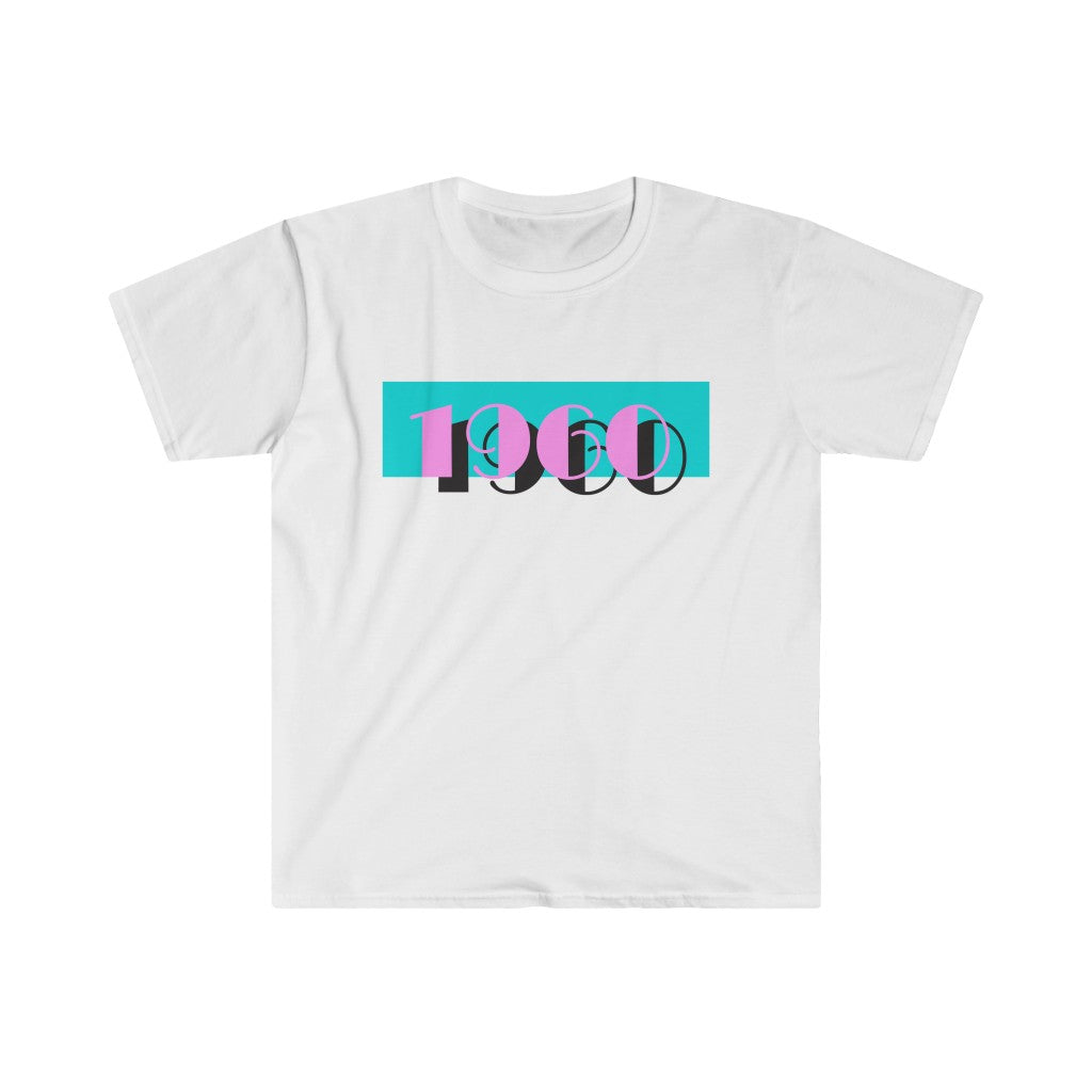 1960 Pink Skies Softstyle Tee - TalkPeng