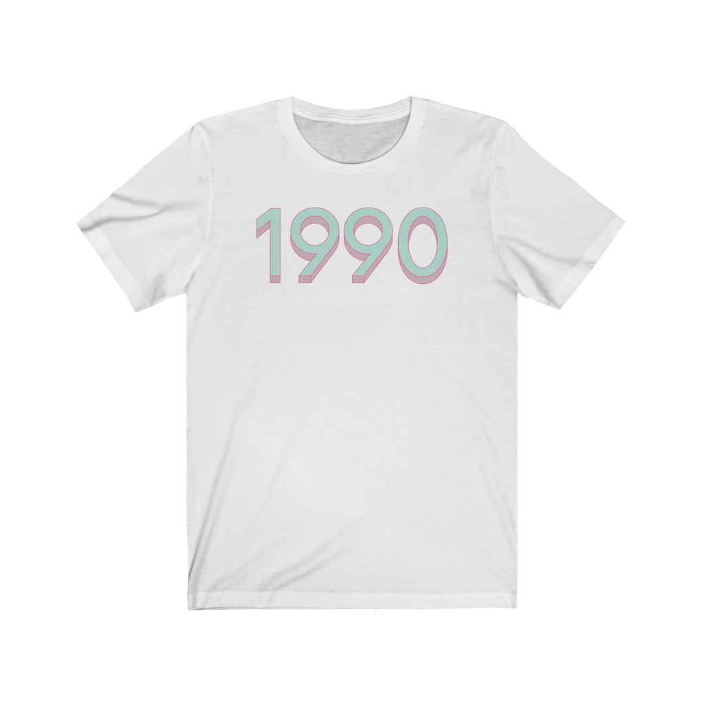 1990 'Mint/Pink' Tee - TalkPeng