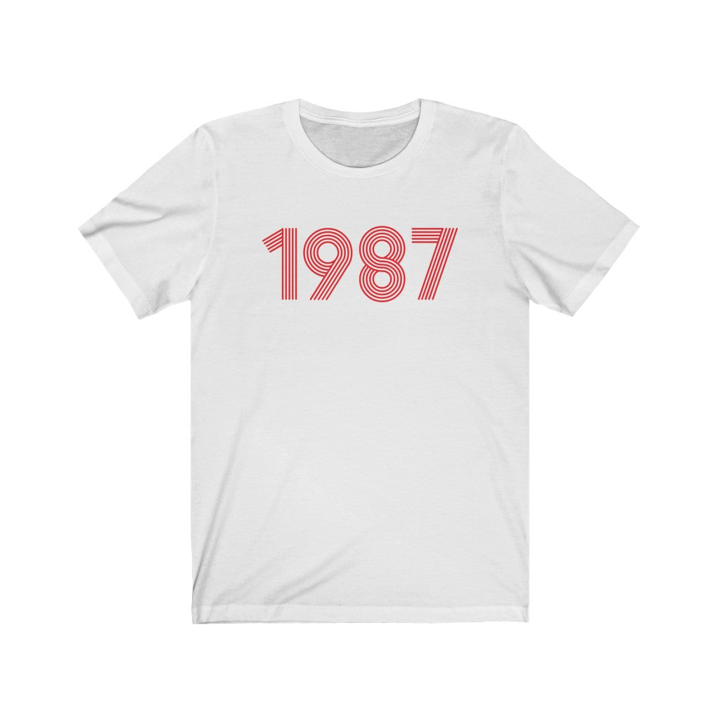 1987 Retro Red Tee - TalkPeng
