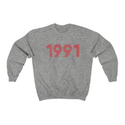 1991 Retro Red Unisex Sweater - TalkPeng