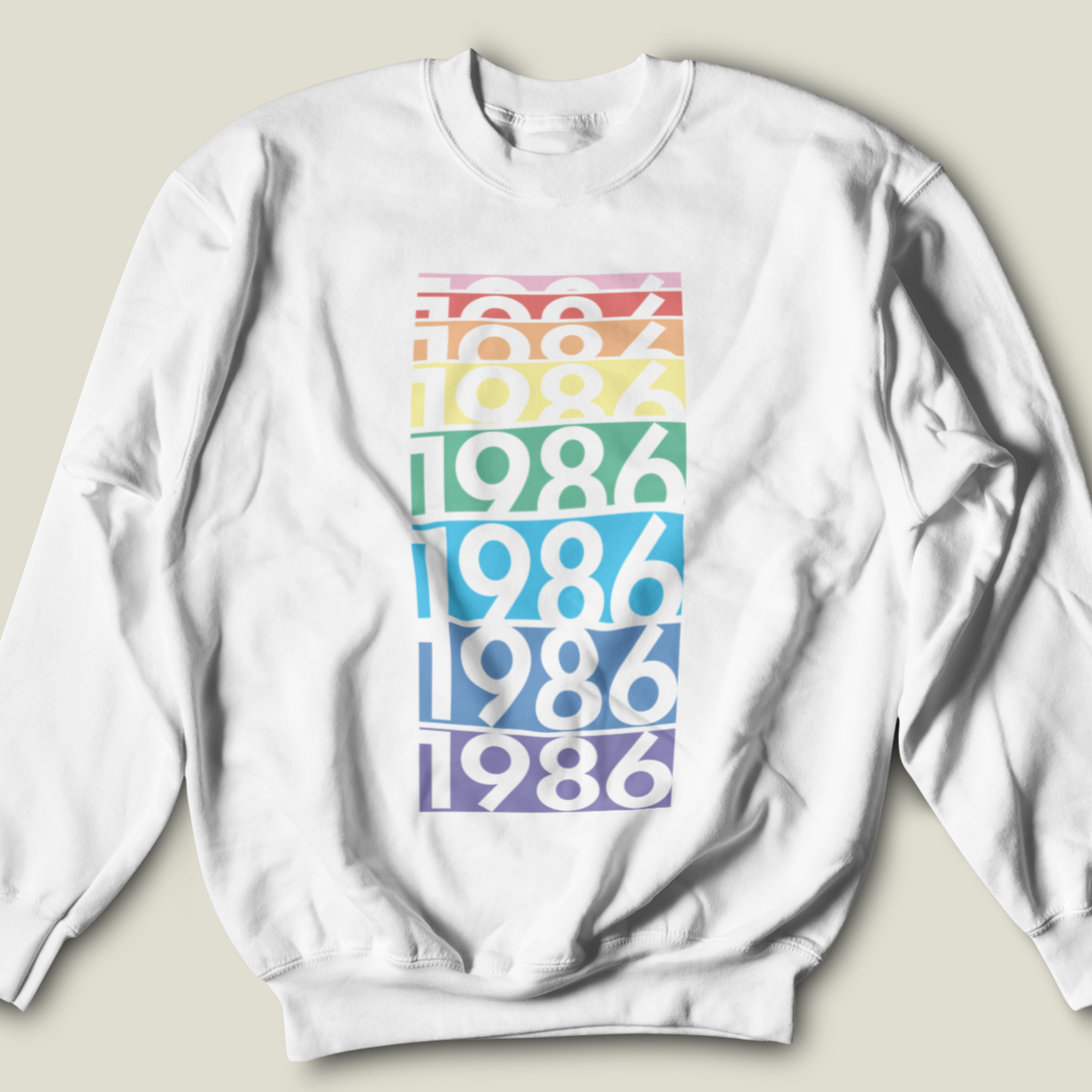 1986 'Cascading Rainbows MK2' Unisex Sweater - TalkPeng