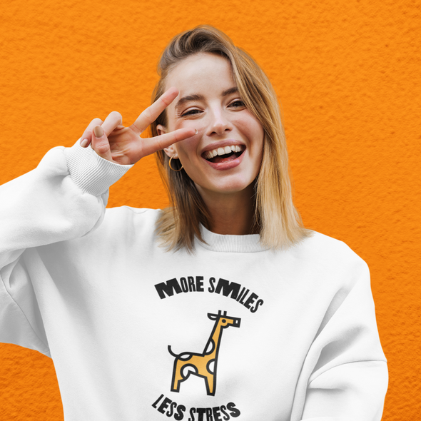 More smiles, less stress Sweater - TalkPeng