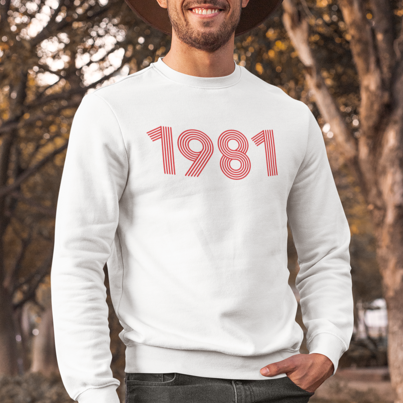 1981 Retro Red Unisex Sweater - TalkPeng