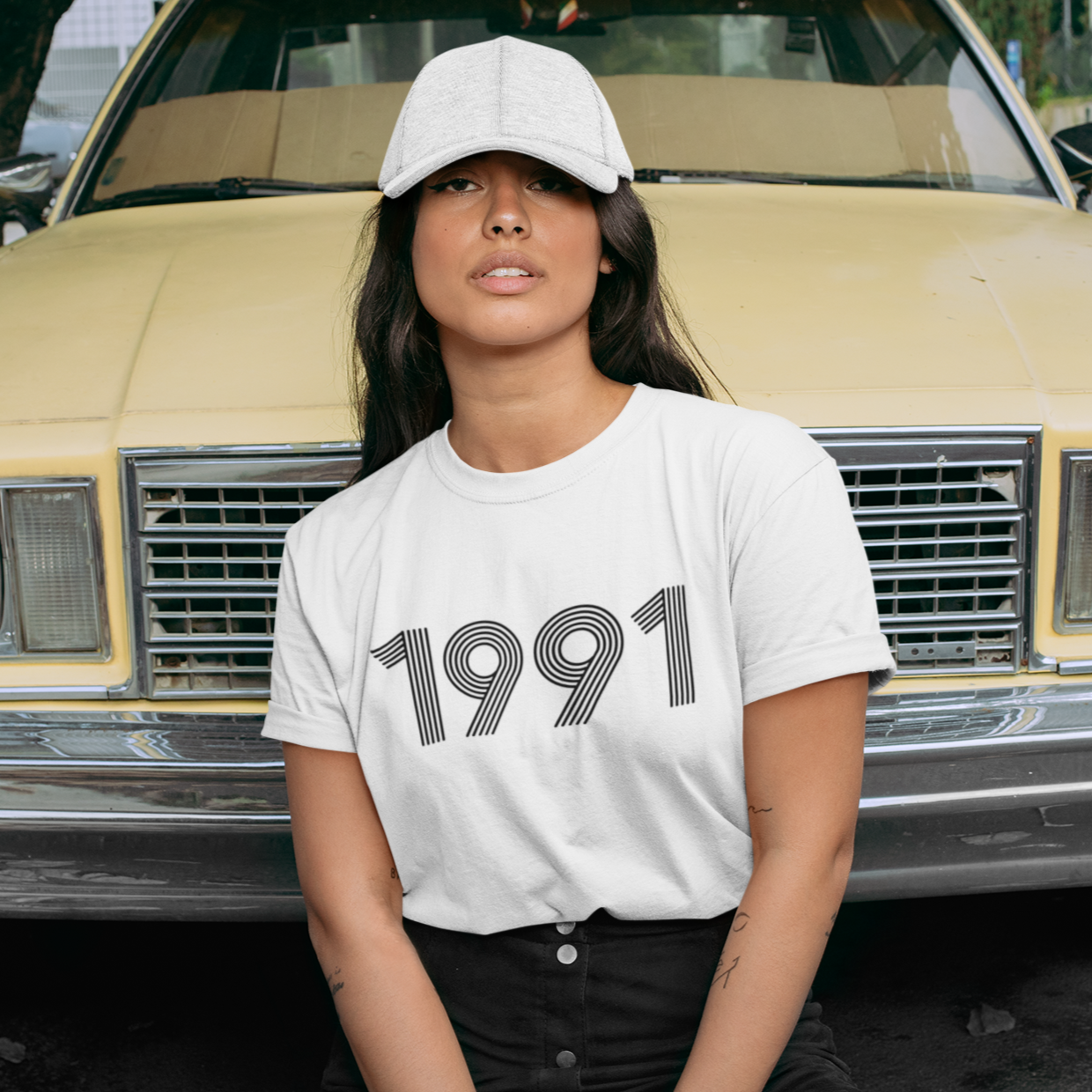 1991 Retro Black Tee - TalkPeng