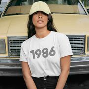 1986 Retro Black Tee - TalkPeng