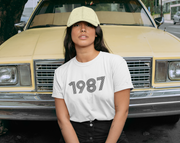 1987 Retro Black Tee - TalkPeng