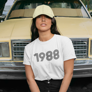1988 Retro Black Tee - TalkPeng