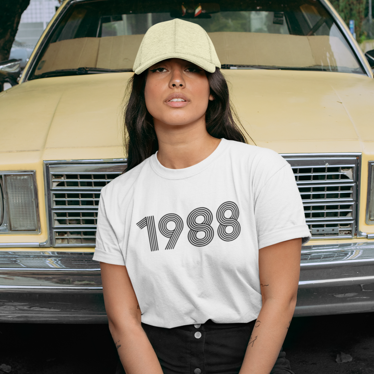 1988 Retro Black Tee - TalkPeng