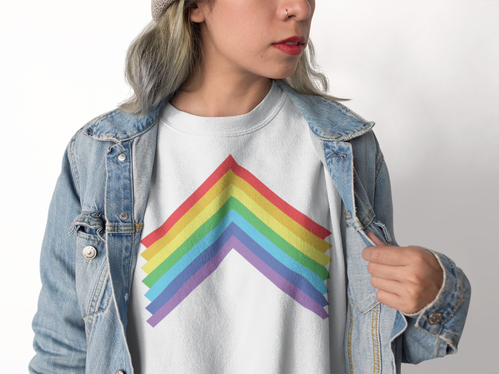 'Rainbow' Unisex Sweater - TalkPeng