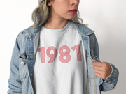 1981 Retro Red Unisex Sweater - TalkPeng