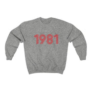 1981 Retro Red Unisex Sweater - TalkPeng