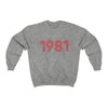 1981 Retro Red Unisex Sweater - TalkPeng