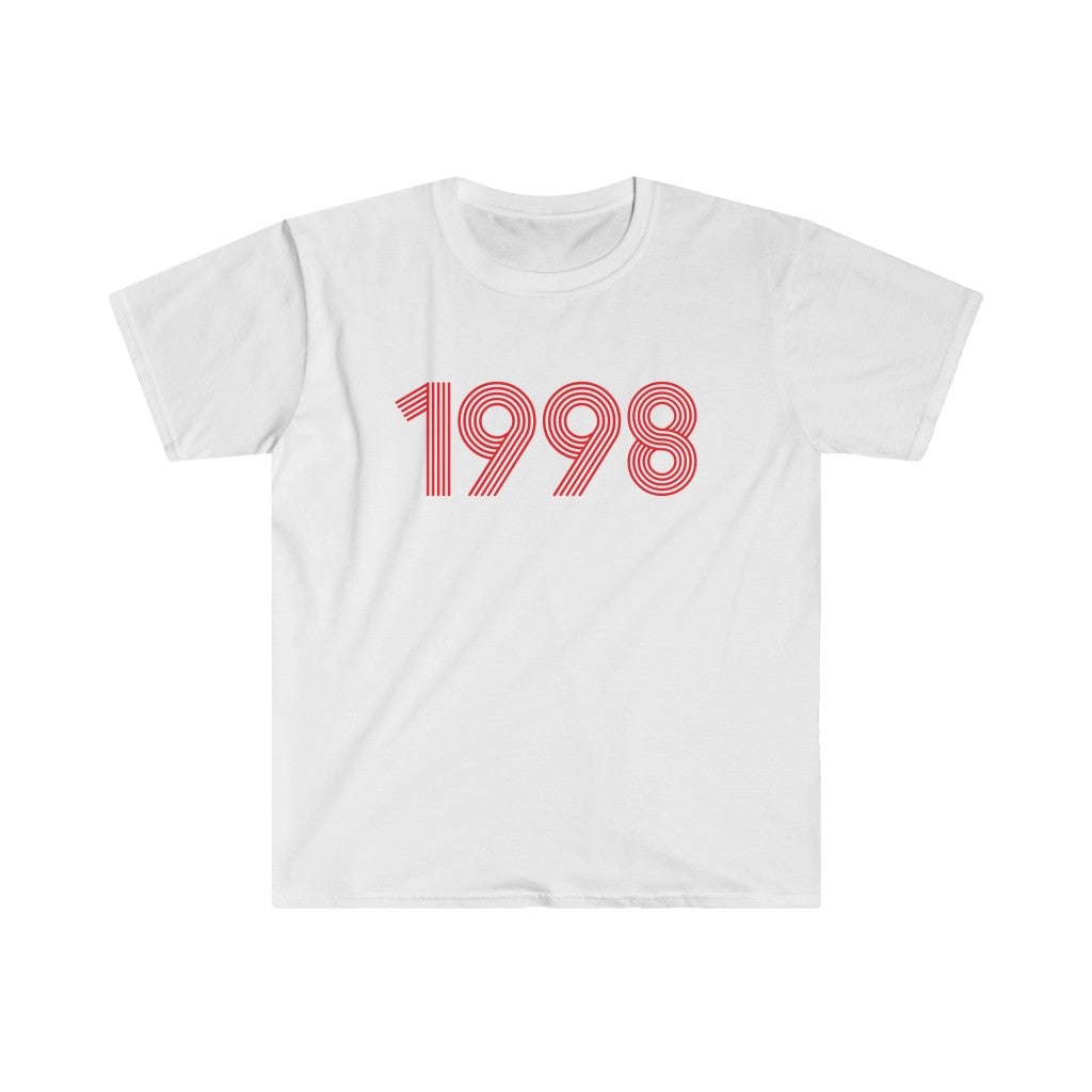 1998 Retro Red Softstyle Tee - TalkPeng