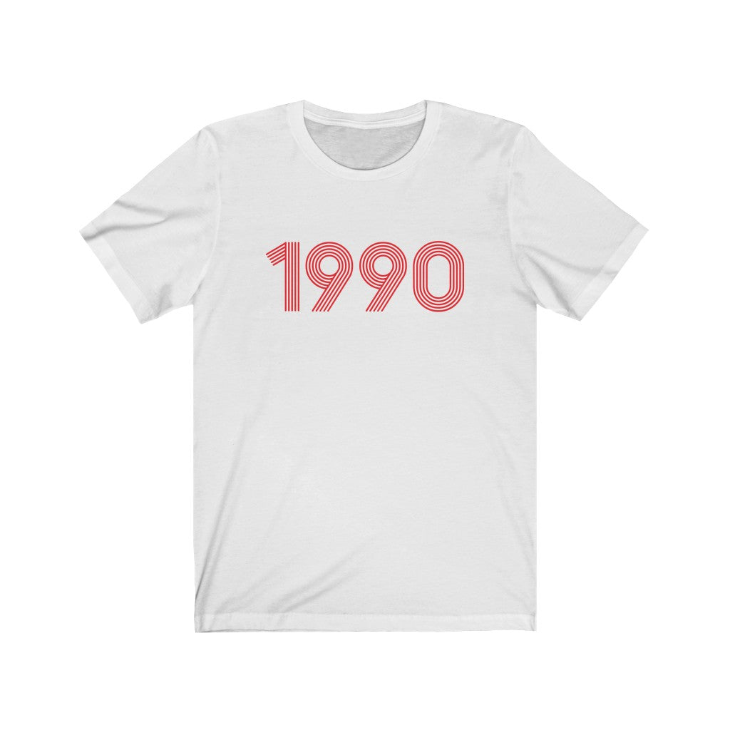 1990 Retro Red Tee - TalkPeng