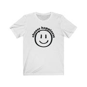 Choose Happiness B&W Tees - TalkPeng