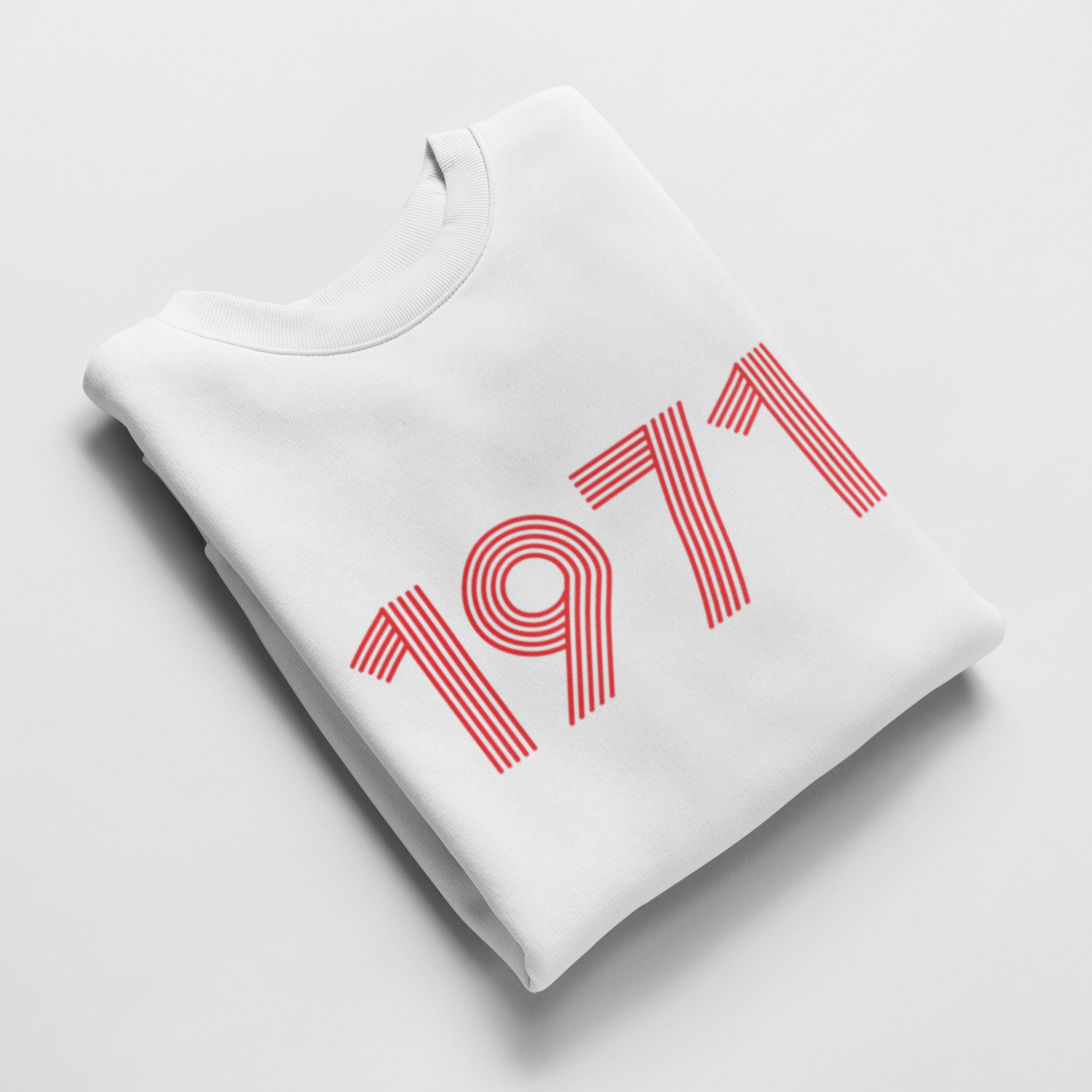 1971 Retro Red Unisex Sweater - TalkPeng