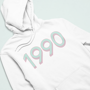 1990 'Mint / Pink' Hoodie - TalkPeng