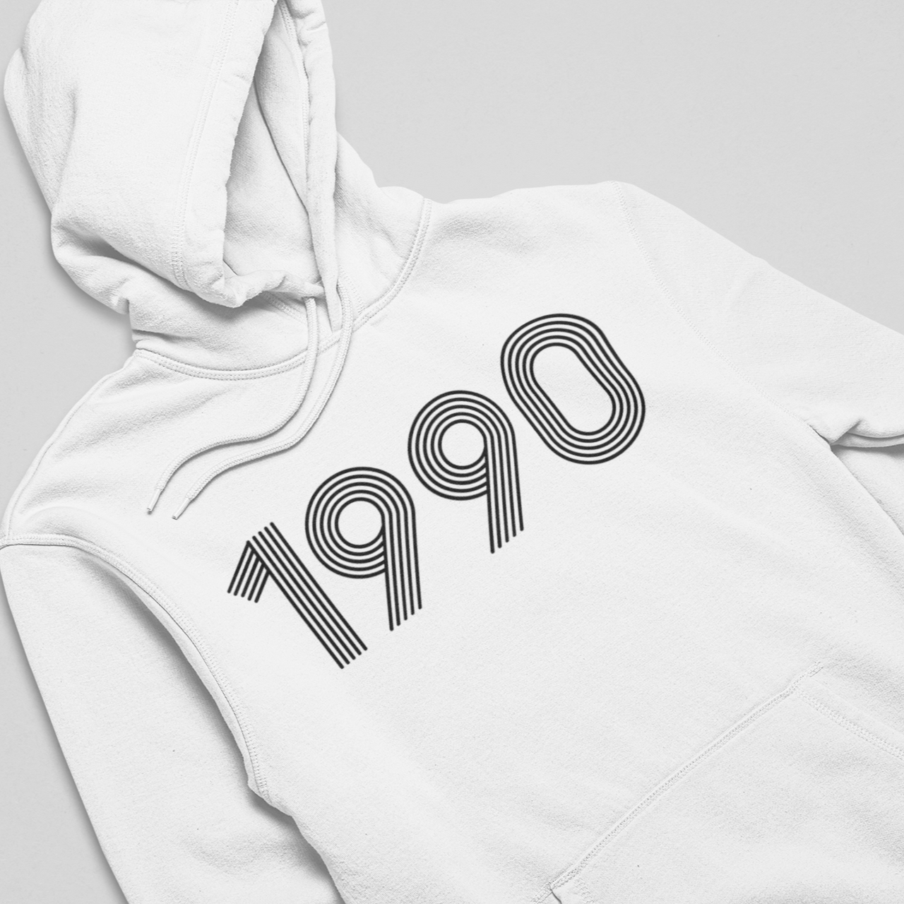 1990 'Retro Black' Hoodie - TalkPeng