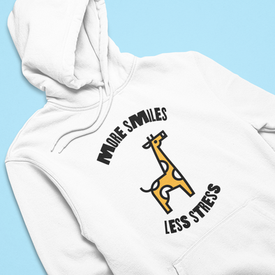 More smiles, less stress Hoodie - TalkPeng