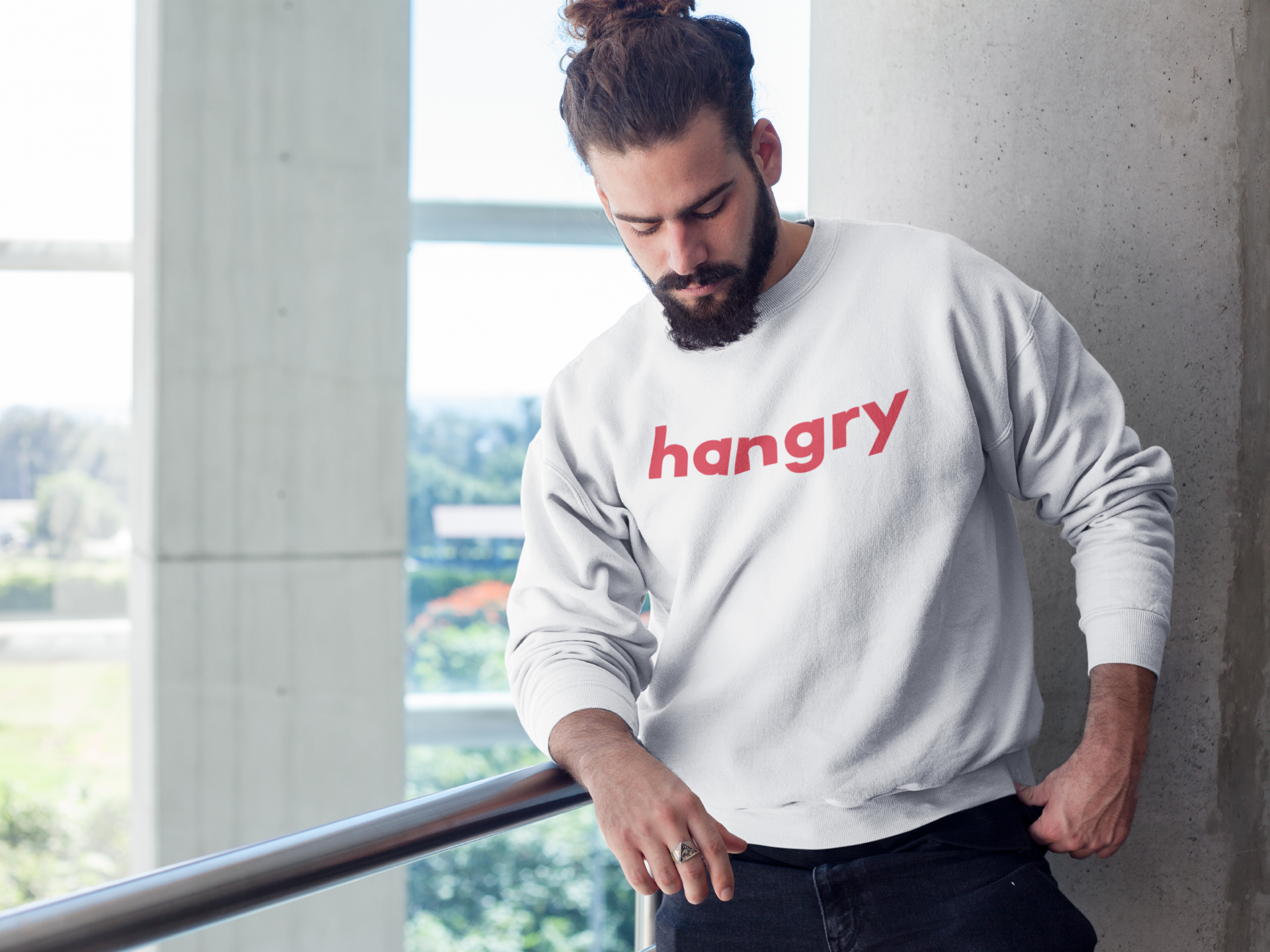 'Hangry' Unisex Sweater - TalkPeng