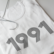 1991 Retro Black Tee - TalkPeng