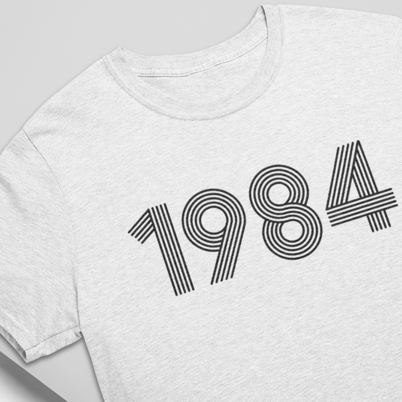 1984 Retro Black Tee - TalkPeng