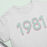 1981 'Mint/Pink' Tee - TalkPeng
