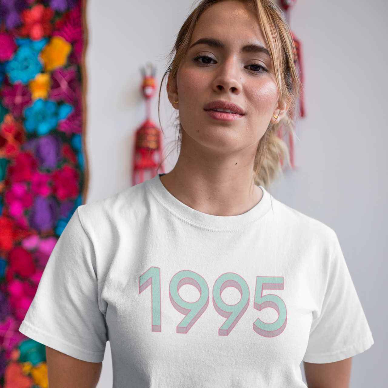 1995 'Mint/Pink' Tee - TalkPeng