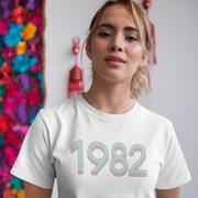 1982 'Mint/Pink' Tee - TalkPeng