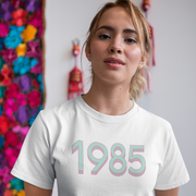 1985 'Mint/Pink' Tee - TalkPeng