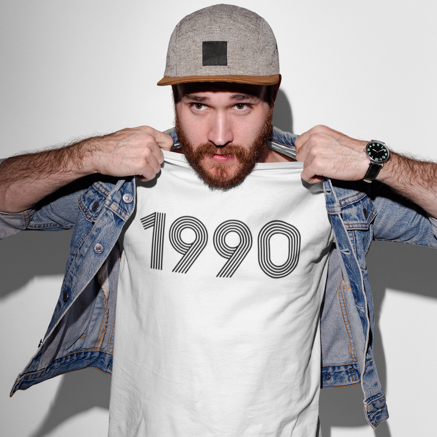 1990 Retro Black Tee - TalkPeng