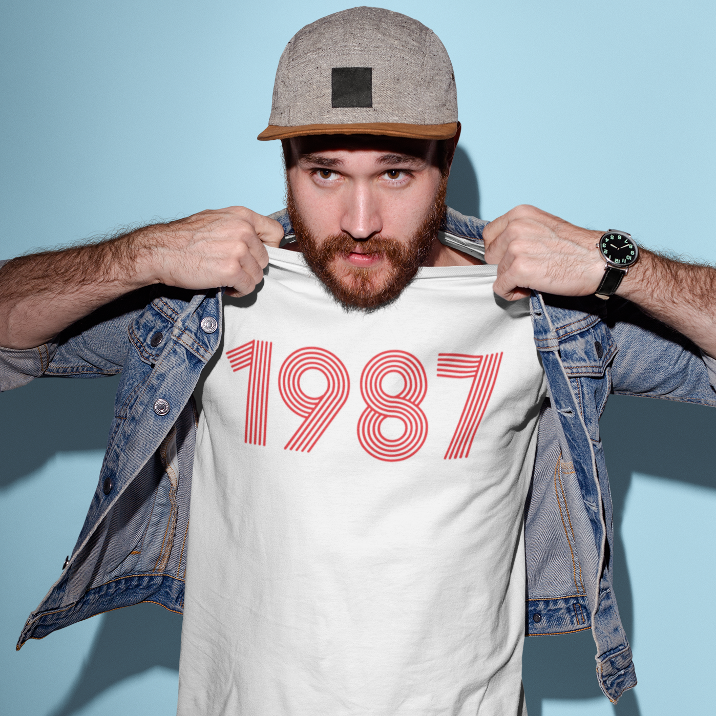 1987 Retro Red Tee - TalkPeng